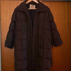 Insulated used jacket with belt and two side pockets size 9 good condition